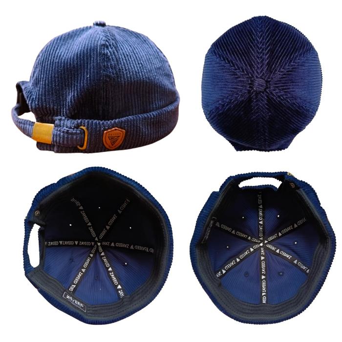 MIKIHAT / PECI / KOPIAH / PECI GAUL / MIKI HAT / KUPLUK CORDUROY BIRU PREMIUM