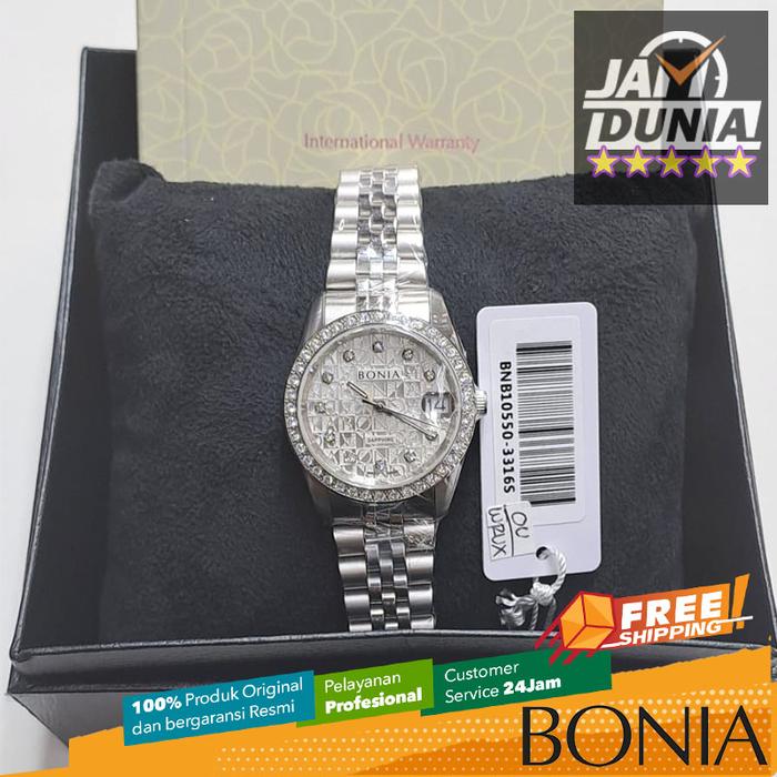 JAM TANGAN WANITA BONIA NOBLE SAPPHIRE ORIGINAL JAM ANALOG BONIA BNB10550-3316S BONIA BNB10550 3316S