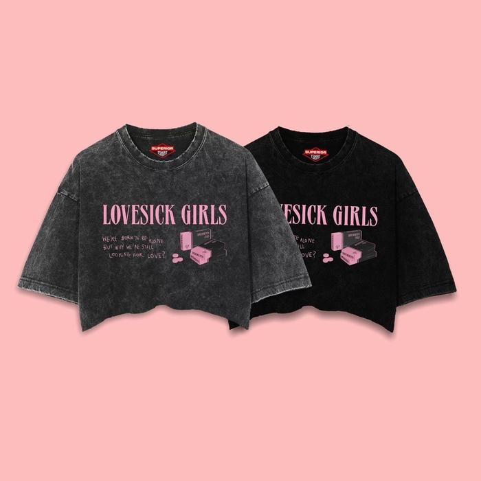 NEW T-Shirt / Oversize / Slim-Fit / Crop Top BLACKPINK "LOVESICK GIRL"