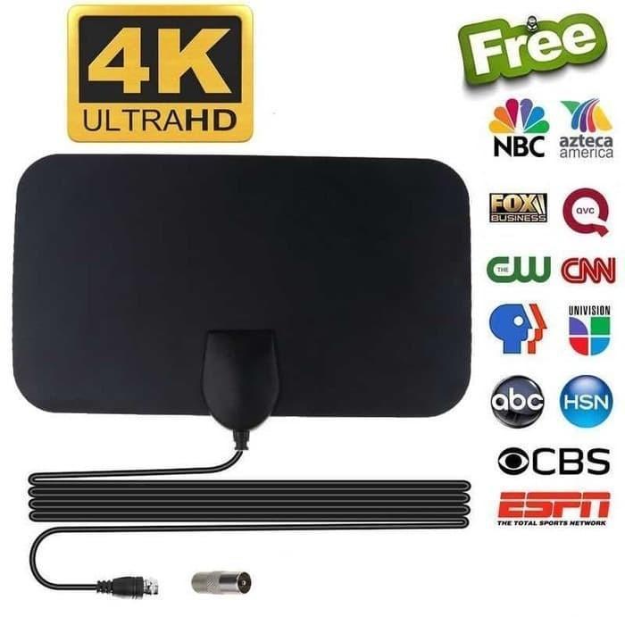 Antena TV Digital Taffware + Penguat Sinyal N0012 Booster Amplifier