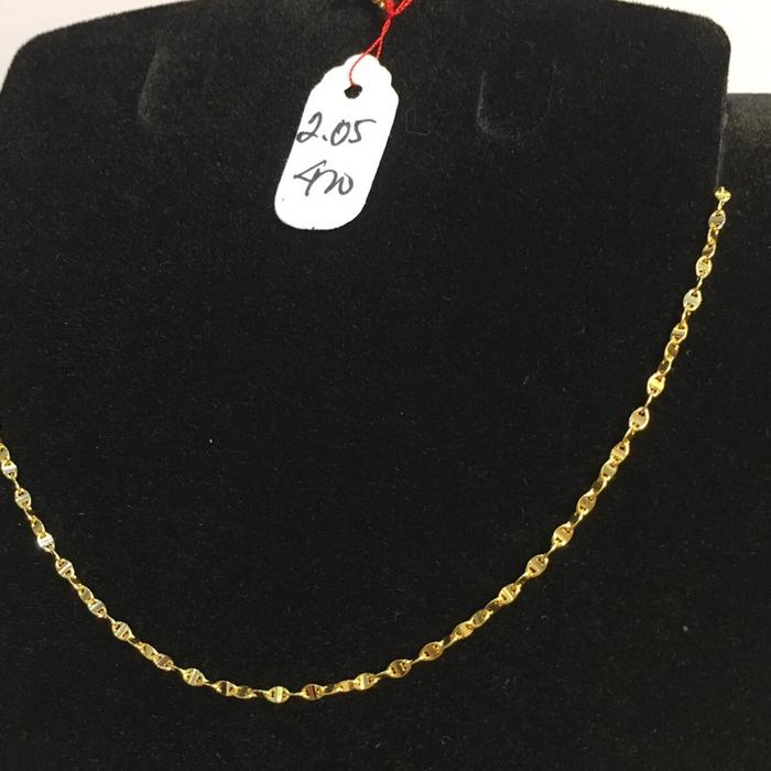 Kalung emas toscano kadar 420/ kalung polos