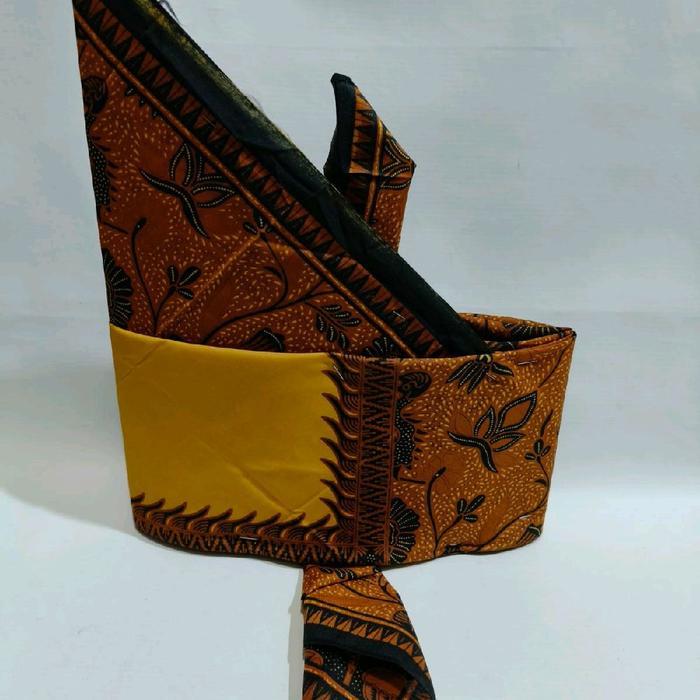 Topi Gotong Simalungun Pria Adat Batak Motif Batik Tradisional untuk Pengantin dan Acara Resmi