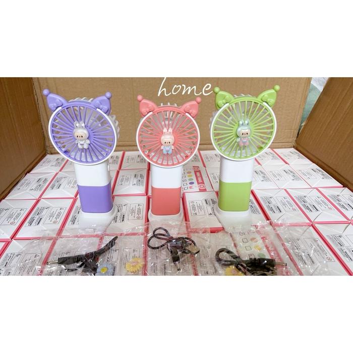 Kipas Labubu mini Portable Kipas Genggam Karakter Mini Fan Karakter Murah Kipas Lucu