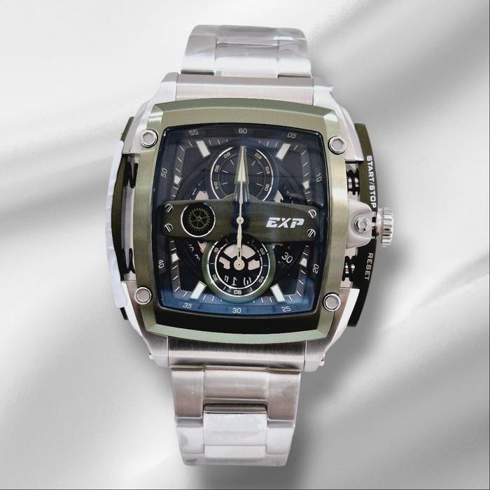 Expedition 3008B silver hijau cowok original