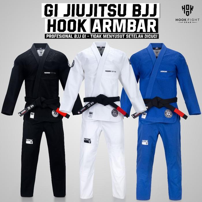 New Gi Bjj Hook Jiu Jitsu Gi Baju Bjj Seragam Gi Jujitsu GIH013