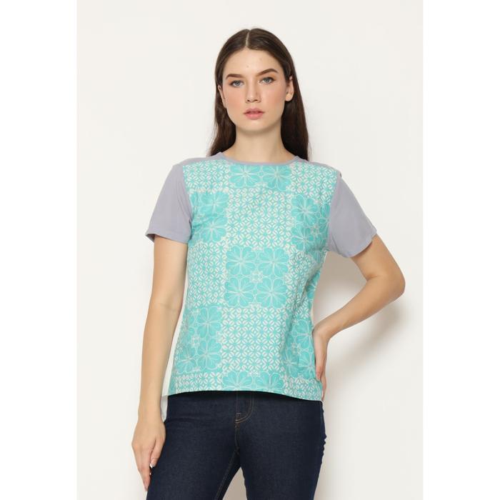 Bhatara Batik Blouse Wanita Meidi 5555 Tosca Baju Katun Bulat Casual