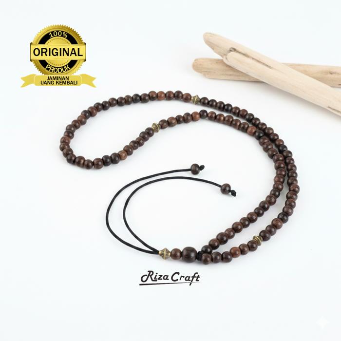 Kalung Tasbih 99 Butir Aesthetic Galih Asem 5mm ASLI Jawa Super Original Mati Ngurak Gelang Pria Wan