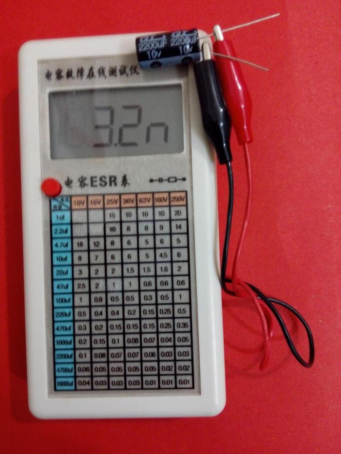 Capacitor ESR Meter/capacitor Fault Online Tester/electrolytic