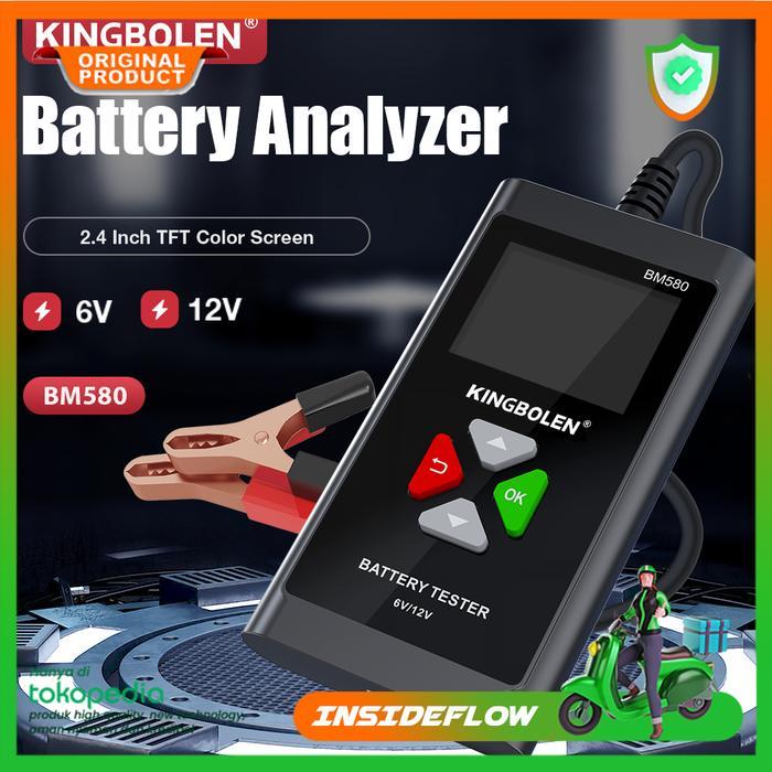 Tester Aki Tes Accu Mobil Motor Baterai Starter Analyzer Digital LCD