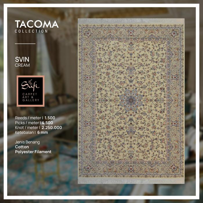 Karpet Lantai Persian Iran Premium Klasik Tacoma SVIN 200x300 Cm