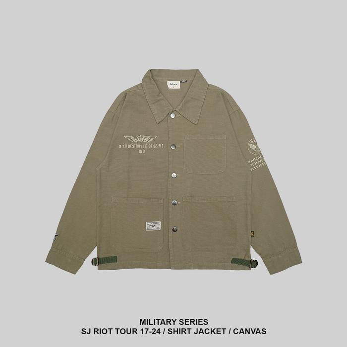RAWTYPE RIOT Shirt Jacket Riot Tour 17-24 - Olive