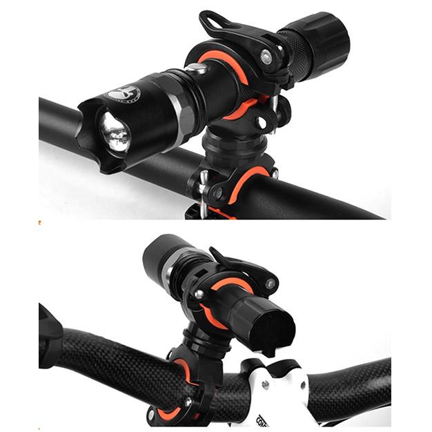 Holder Senter Sepeda Clamp Penjepit Senter Stang Sepeda 360 Derajat