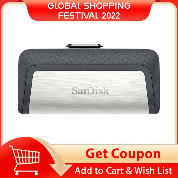 Sandisk 256G Pendrive 32GB U Disk DUAL DRIVE USB Flash Drive 128GB