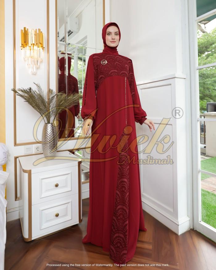 Baju Gamis Aliza Dress Luxurious Eid Collection By Wwiek Muslimah Termurah