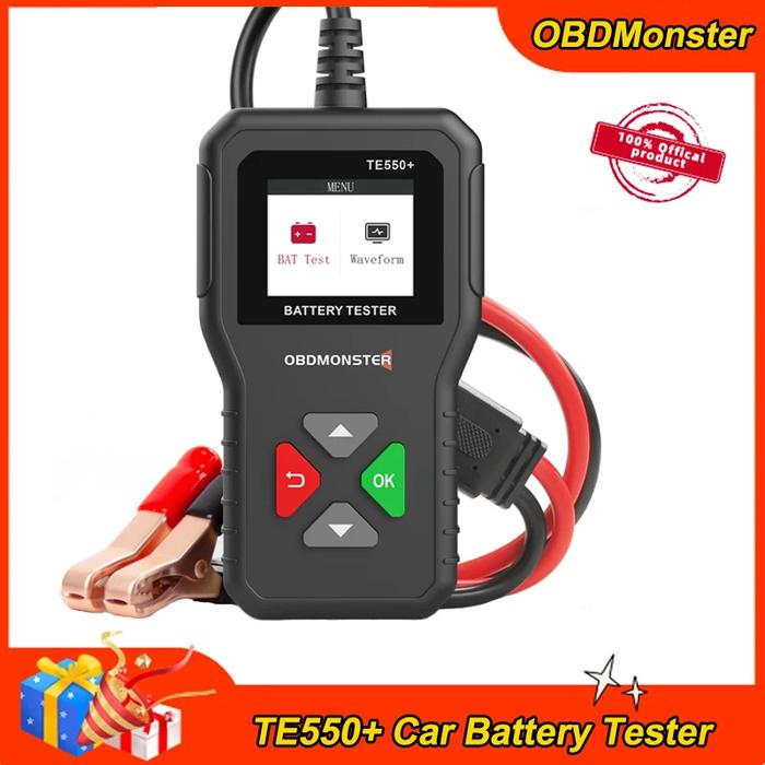 Car Battery Tester TE550+ 6V 12V 24V 100-2000 CCA Auto Battery