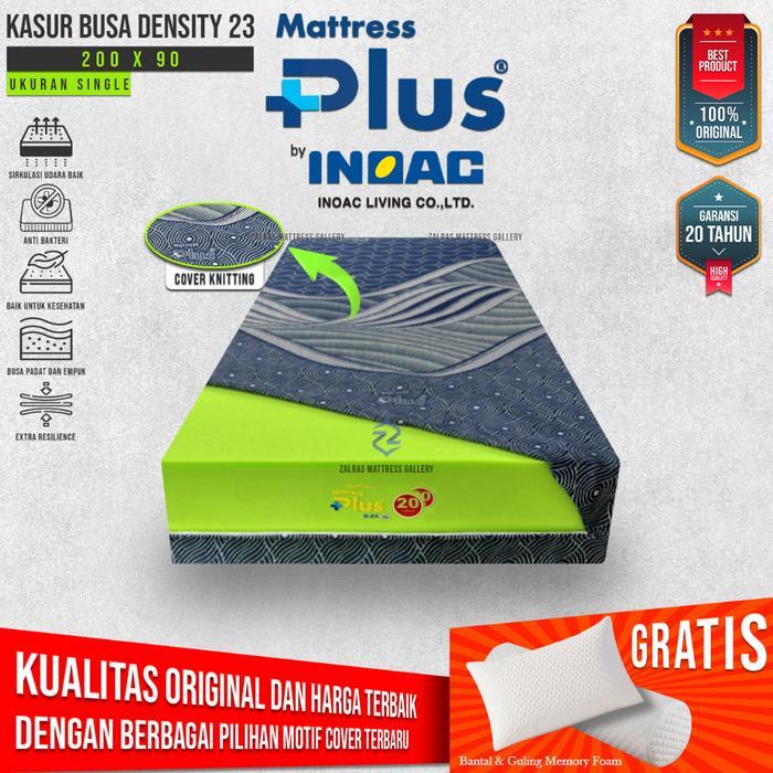 Kasur Busa Mattress Plus by INOAC Density 23 Garansi 20 Tahun - Single (200x90), 15 cm