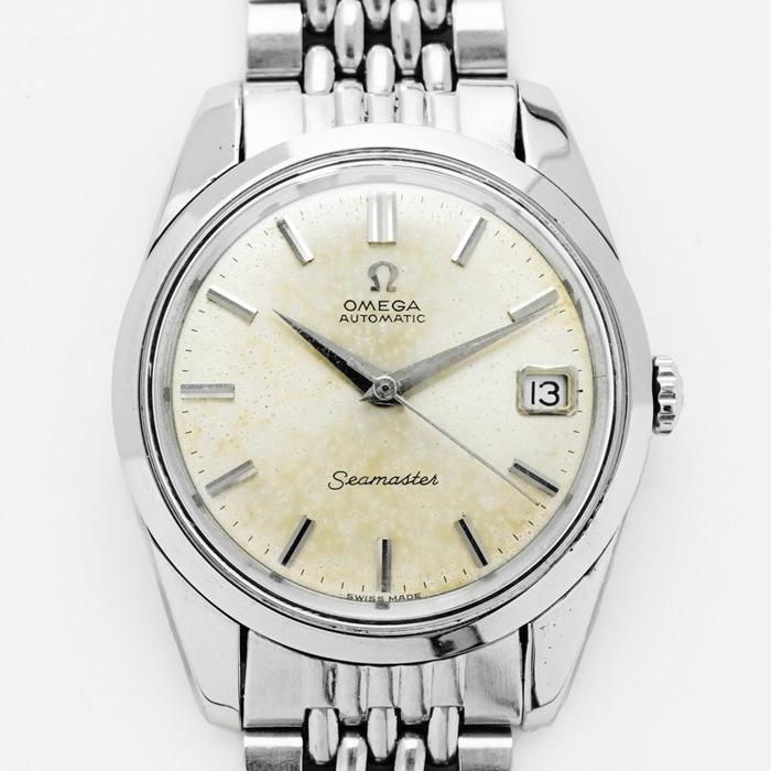 Omega Seamaster Champagne Dial Jam Tangan Vintage Pria Original