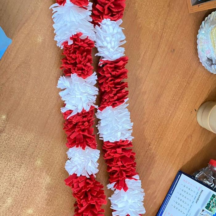 Kalung Merah Putih Satgas Ukuran 60cm - Fashion