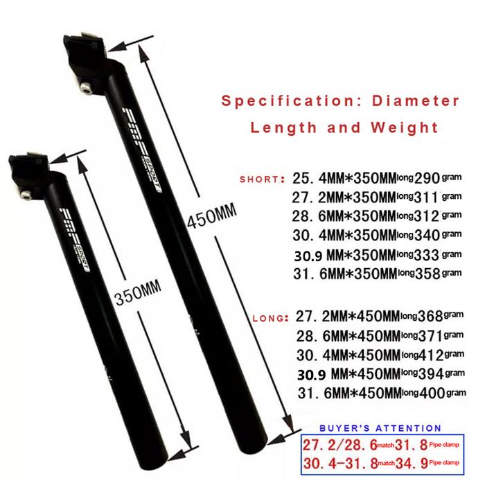 Sepeda Sepeda Seatpost Aluminium Alloy Hitam MTB ROAD Sepeda Bagian