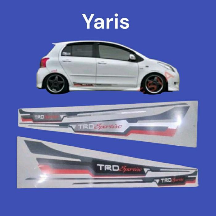 Stiker Body Samping trd sportivo toyota yaris