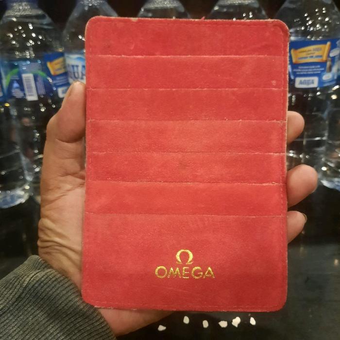 Omega Red Velvet Card Holder Ori