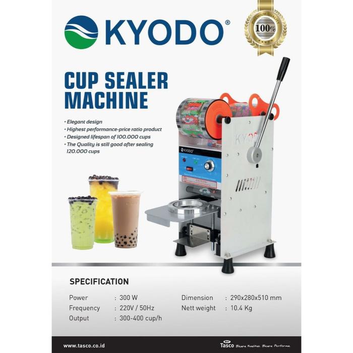 Mesin Cup Sealer KYODO Press Gelas Manual Boba Milk Tea