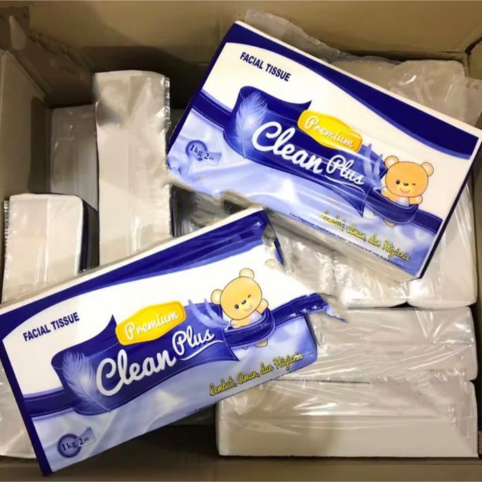 Clean Plus Facial Tissue 1 KG Beruang CLEAN PLUS