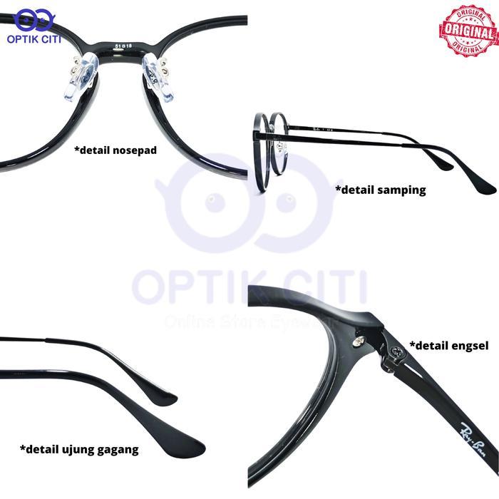 Ready Frame Kacamata Bulat Pria Wanita Rayban Original Rb 7178 D Ready Ya Kak