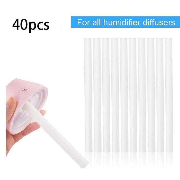40Pcs Cotton Swab Filters Refill Sticks Replacement Wicks Humidifiers Filters Cotton Swab For Air Ul