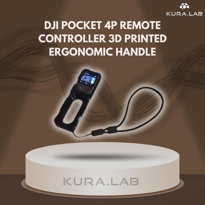 DJI Pocket 4P Remote Controller 3D Printed Ergonomic Handle
