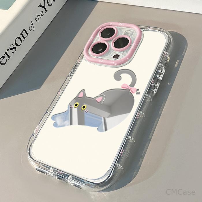 CASE CERMIN IP PENCETAKAN 3D - SOFTCASE FULL PROTECTION IPHONE 7+ X XS XSMAX XR 11 12 13 14 15 PRO P