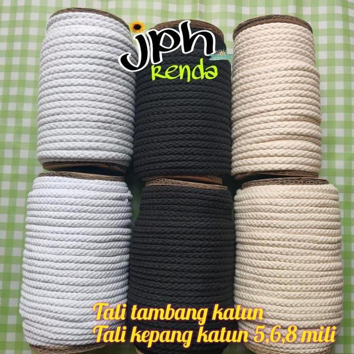 Talikur tambang katun, tali kepang katun, tali tambang katun, tali kur tambang katun