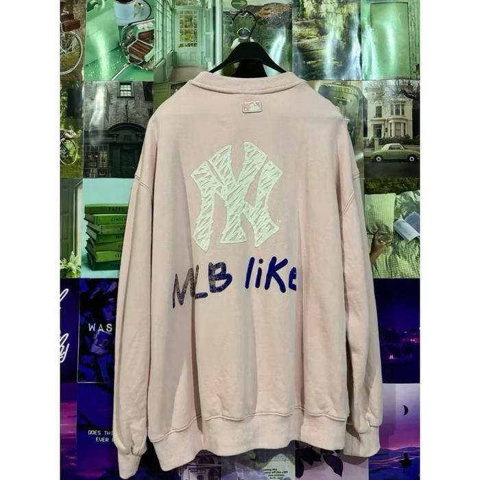MLB NY Yankees Back Big Logo Crewneck Preloved