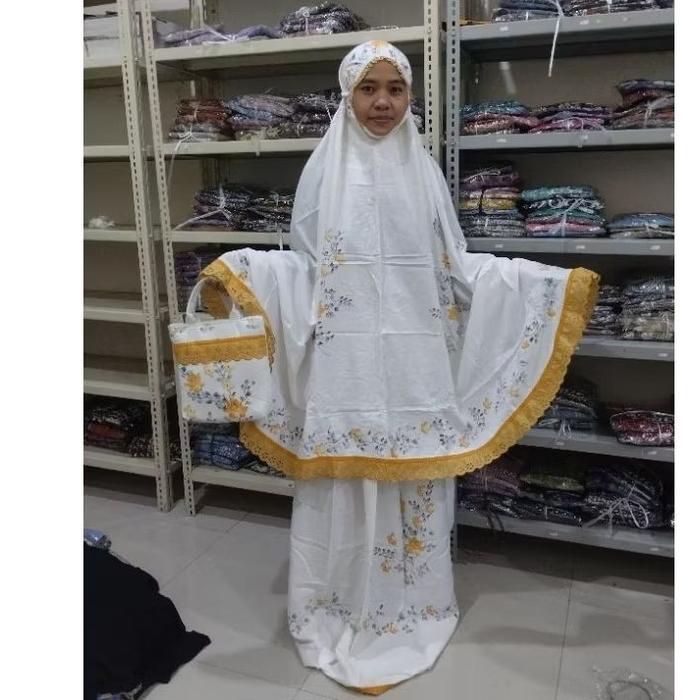 Mukena Lukis Renda Pekalongan By Qonita Batik