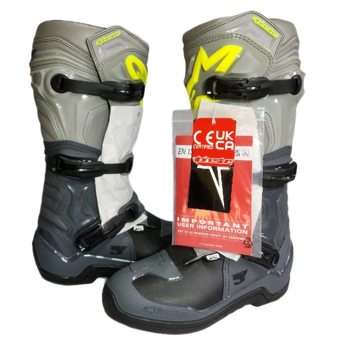 Sepatu Alpinestars Tech 3 2024 Drak Grey Light Gray Blk Size 42 43 Boot Trail Gtx Trabas Enduro Adve