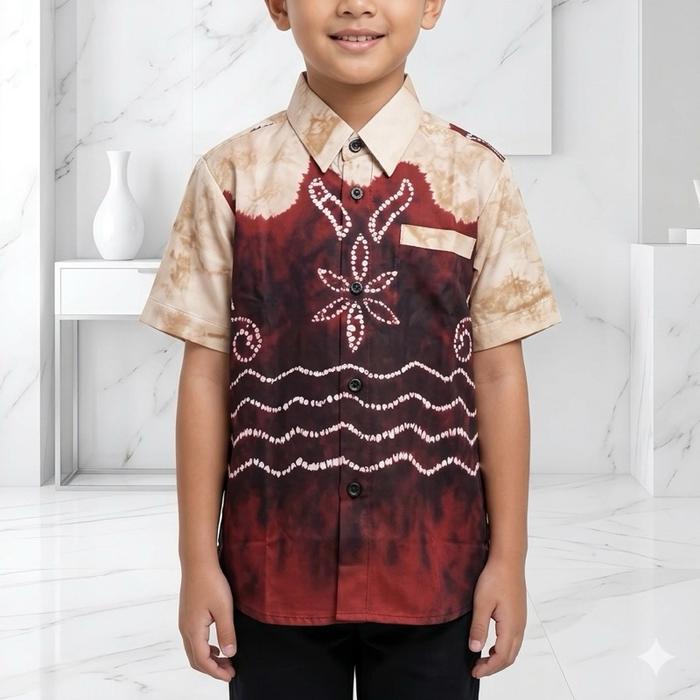KEMEJA SASIRANGAN ANAK| ATASAN SASIRANGAN | BAJU SASIRANGAN
