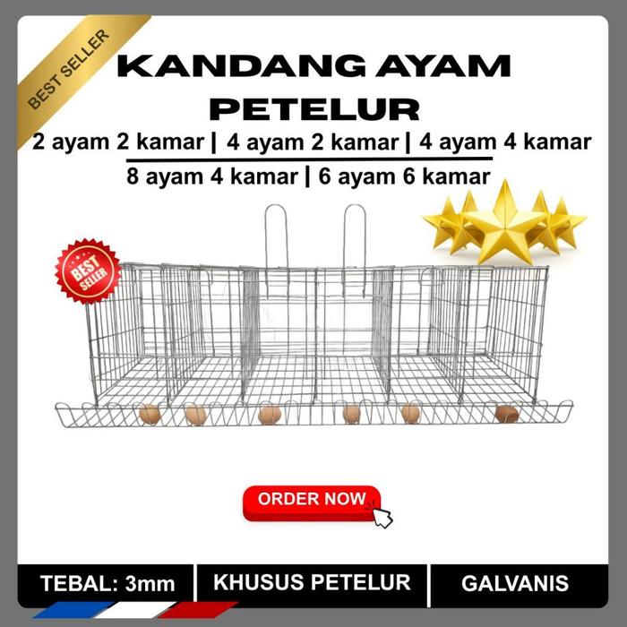 KANDANG AYAM PETELUR GALVANIS VARIASI BEST QUALITY