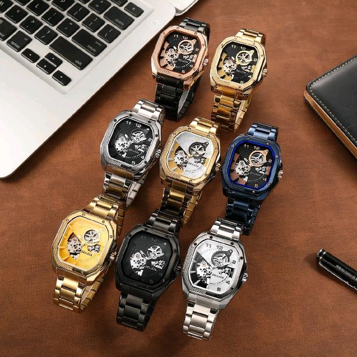 NEW Belleda Jam Tangan 9528 Rantai Unisex Automatic Water Resistant 3ATM