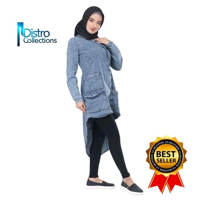 Gamis wanita pakaian gamis Jeans Jumbo inficlo gamis Distro