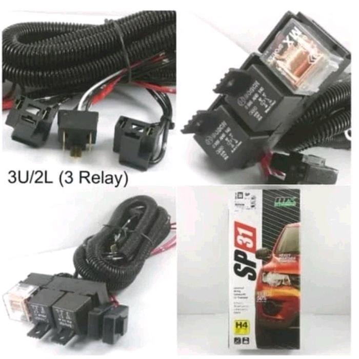 kabel Relay Set Kabel Set Lampu BOSCH SP series 3 Relay Hight Quality Universal Saklar Socket