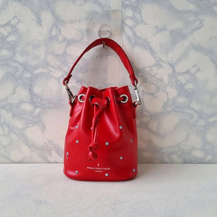TAS TENTENG WANITA PAULS BOUTIQUE LONDON SECOND BRAND MERAH / TAS TENTENG WANITA PAULS SECOND