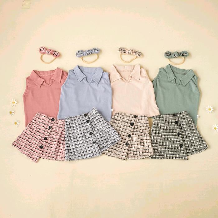 Setelan Bayi Zee Jkt48 Bahan Katun Knit Bonus Headband 0-12 Bulan Terlaris