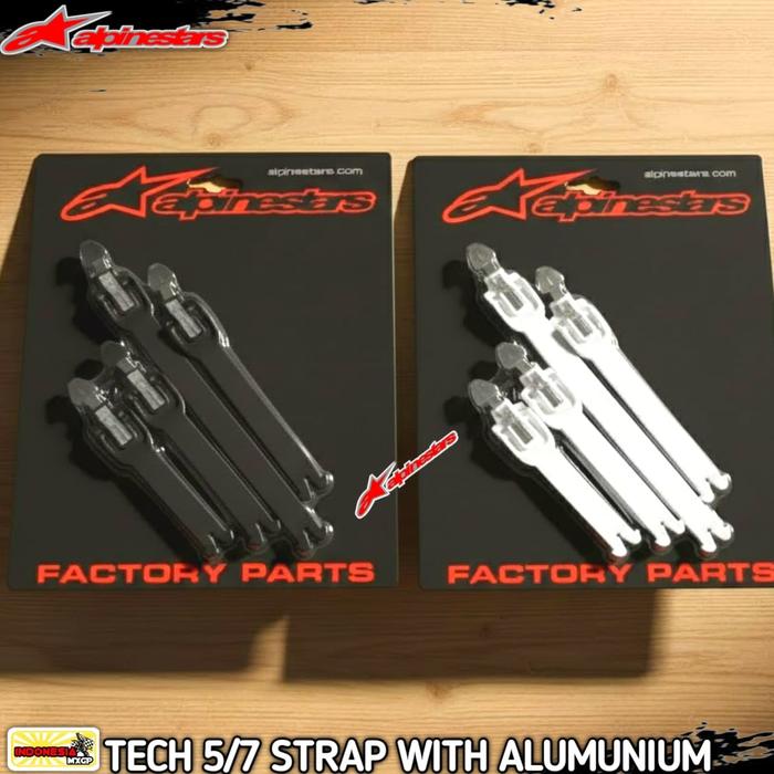 ALPINESTARS TECH 5 / 7 BOOTS LEVER STRAP WITH ALUMUNIUM - TALI CADANGAN SET SEPATU ADVENTURE TRAIL -