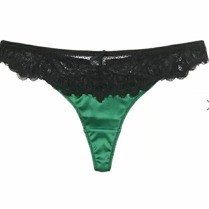 Thong Boohoo  color Emerald jewel tone