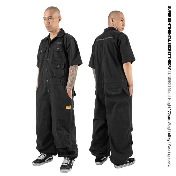 Ssst Coverall 3.0 Shortsleeve Jumpsuit Hitam
