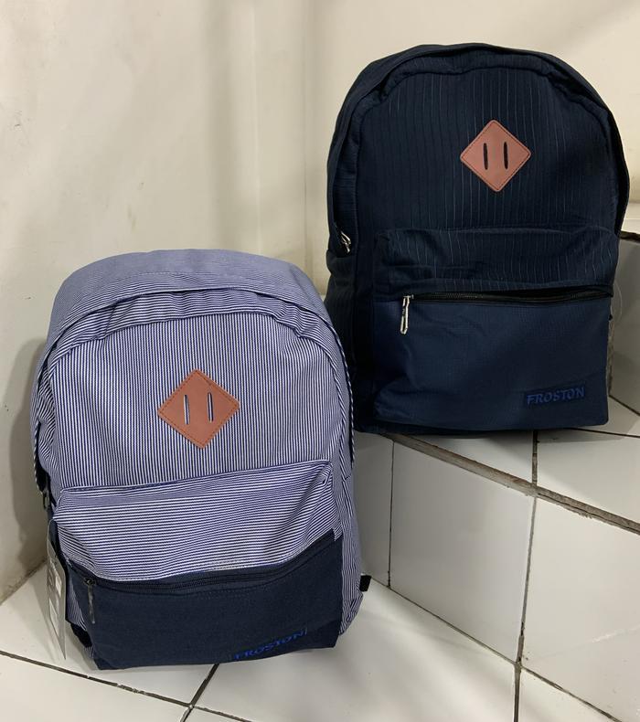 Tas ransel froston motif garis