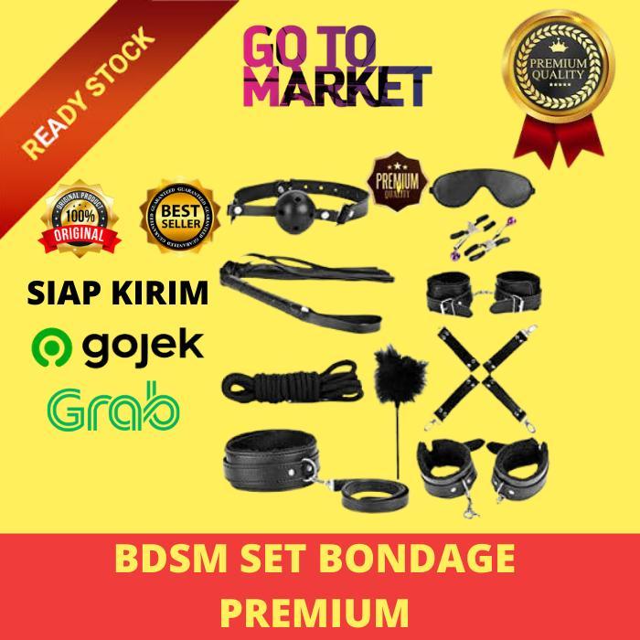 LINGERIE - BDSM TOY SET - BONDAGE SET BLACK + NIPPLE