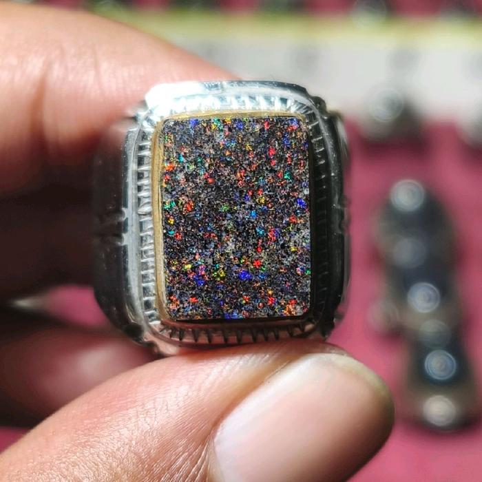 Andamoka opal kantoran  jaminan natural 100%