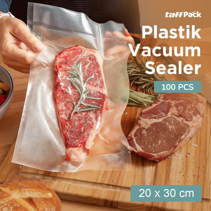Mutiaramall - Plastik Vacuum Makanan | Vacuum Sealer Bag | Kantong Makanan 100PCS
