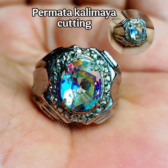 Cincin Batu Akik kalimaya Cutting batu akik pria
